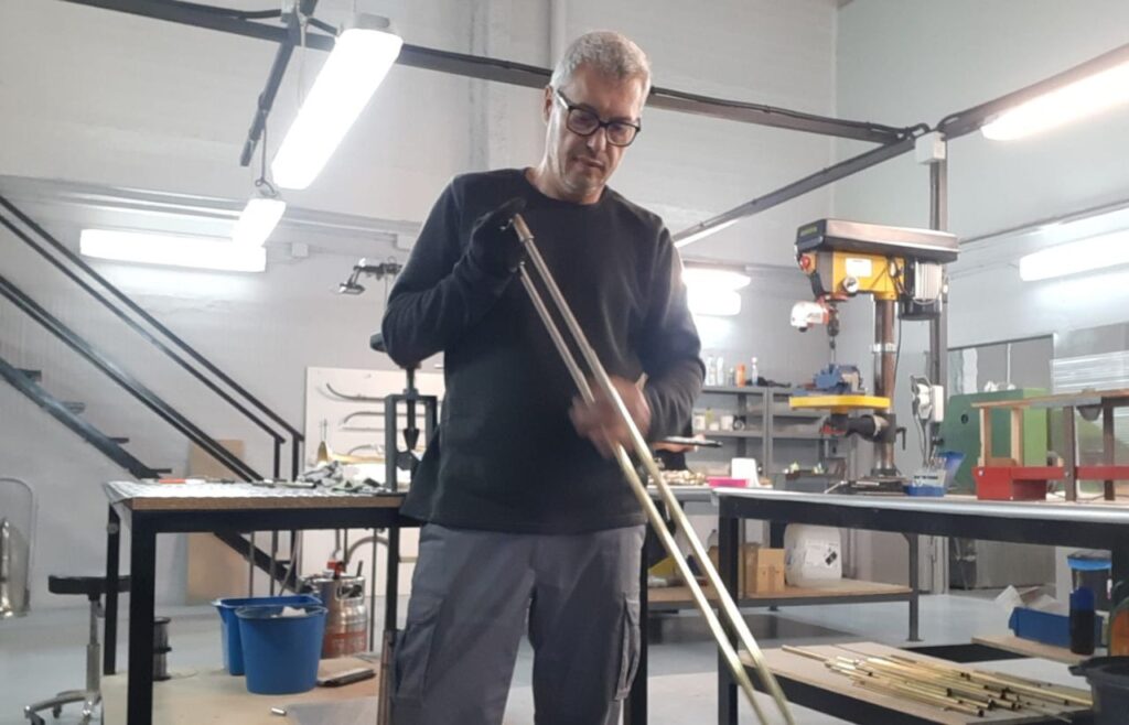 Ajuste trombón de varas